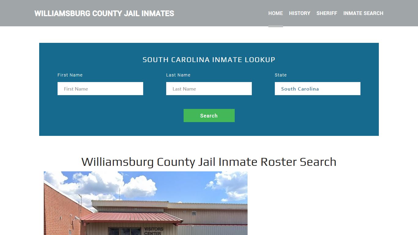 Williamsburg County Jail Inmate Roster Lookup, Kingstree, SC